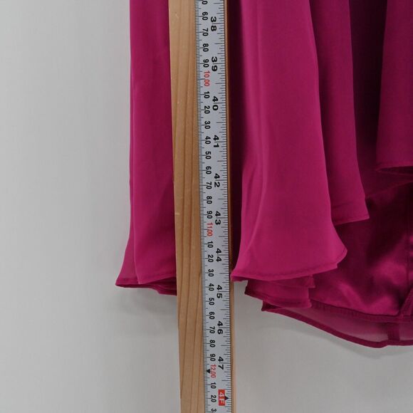Vtg‎ JESSICA HOWARD Dress Womens Size 16WP Petite Solid Fuchsia Pink Halter Mini - Picture 10 of 11